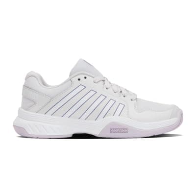 K-Swiss Women's Court Express Pickleball Shoe, Nimbus Cloud/White/Purple Haze 6.5 M