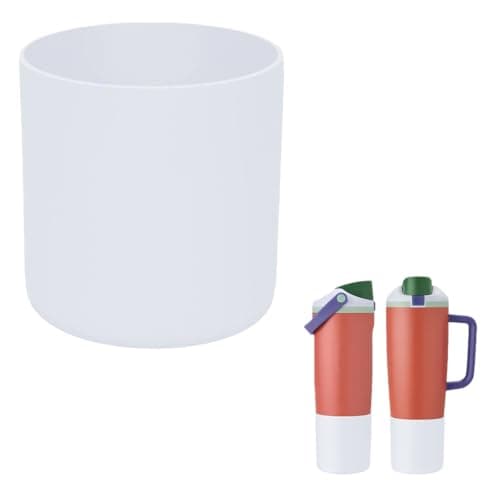 KPWIN Boot for Owala 40oz FreeSip Sway, Silicone Higher Boot for Owala FreeSip Sway 30oz, Anti-Slip Protective Sleeve Bottom Bumper Protector for Freesip Sway Tumbler and Bottle (White)