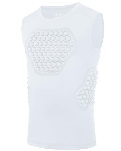 Roadbox Youth Baseball Chest Protector, Kids Softball Padded Compression Shirt, Rib Heart Sternum Guard for Football Lacrosse