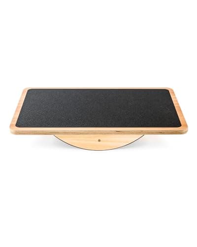 StrongTek Professional Extra Large Wooden Balance Board, Rocker Board for Physical Therapy to Improve Strength & Conditioning, Office Wobble Boards for Standing Desks