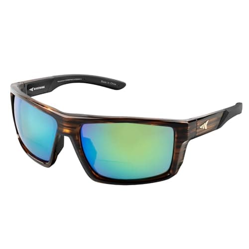 KastKing Waccamaw Bifocal Polarized Sunglasses, Bifocal x1.5 Magnifications, Polycarbonate Lenses, Full Wrap Frame Design, Sports Reader Sunglasses for Men & Women, UV400 Protection