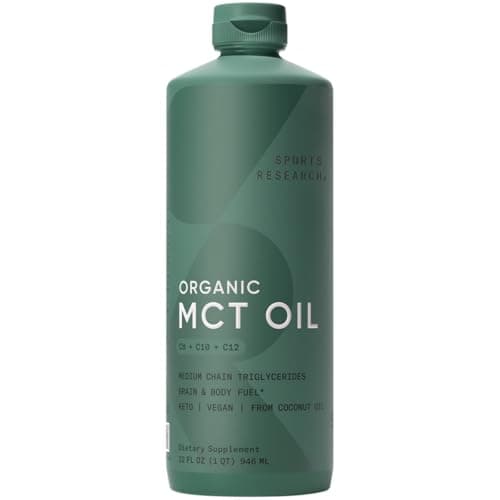 Sports Research® Organic Coconut MCT Oil 32oz, Unflavored