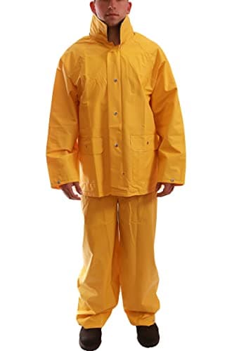 Tingley Comfort-Tuff S63217 2-Piece Rain Suit, Large, Yellow