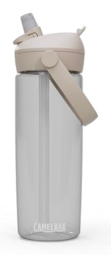CamelBak Thrive Flip Straw Water Bottle, Easy Sip Design for Everyday Hydration and Travel, 20oz, Clear