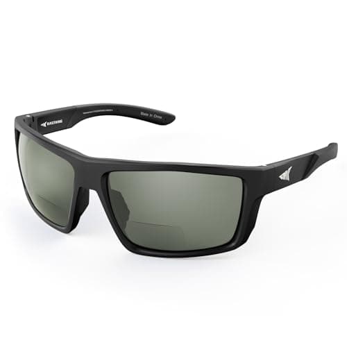 KastKing Waccamaw Bifocal Polarized Sunglasses, Bifocal x2.5 Magnifications, Polycarbonate Lenses, Full Wrap Frame Design, Sports Reader Sunglasses for Men & Women, UV400 Protection