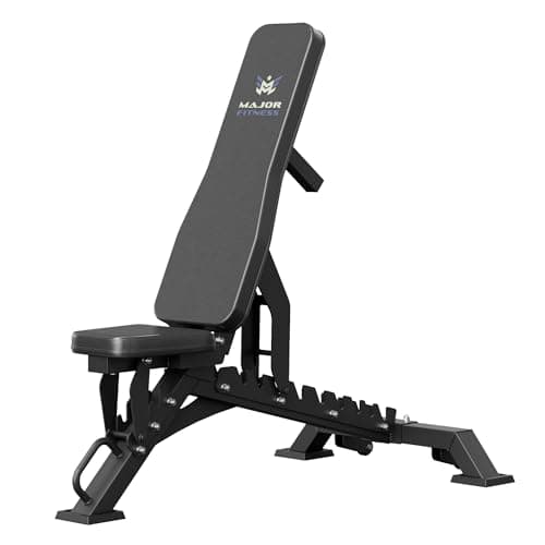 MAJOR FITNESS Adjustable Weight Bench (Elite Version) - 1300LBS Capacity, 32 Positions for Strength Training, Bench Press, and Full-Body Workouts for Home or Garage Gym, Black