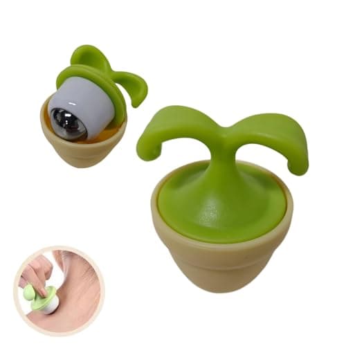 wofynovel Plant-Shaped Ball Massage Device, Acupoint Pressing, Relaxes Muscles and Promotes Blood Circulation, Relieves Fatigue, Cute Design