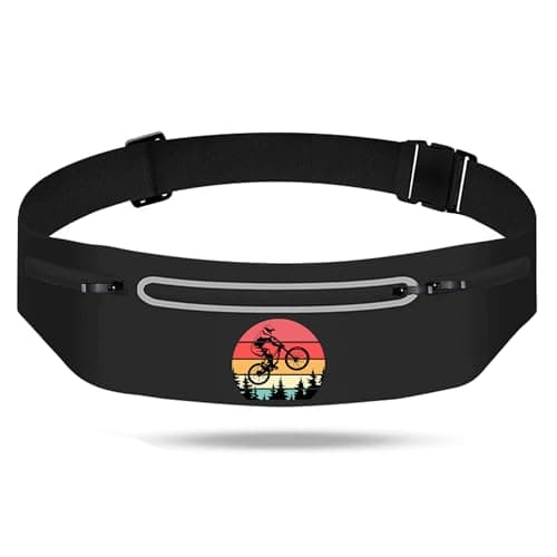 Mountain Tree Bicycle Running Belt Waist Pack Bag for Men Women,Runner Fanny Pack with 3 Pouches,Waterproof Reflective Running Bag Phone Holder for Jogging Hiking Traveling Gym,runner gifts for women