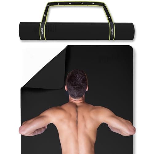 Gogokiwi Extra Wide Yoga Mat for Men Women (72"L x 36"W x 1/4" Thick) Non Slip Fitness & Exercise Mat with Alignment Marks for Yoga, Pilates, Floor Workouts