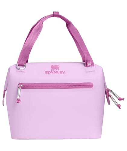 Stanley All Day Julienne Mini Soft Cooler Bag and Lunch Box 7.4 Quarts | 10 Can Cooler with Handles and Strap | Stays Cold for Hours | Insulated Travel Bag with Zipper | BPA-Free | Soft Orchid