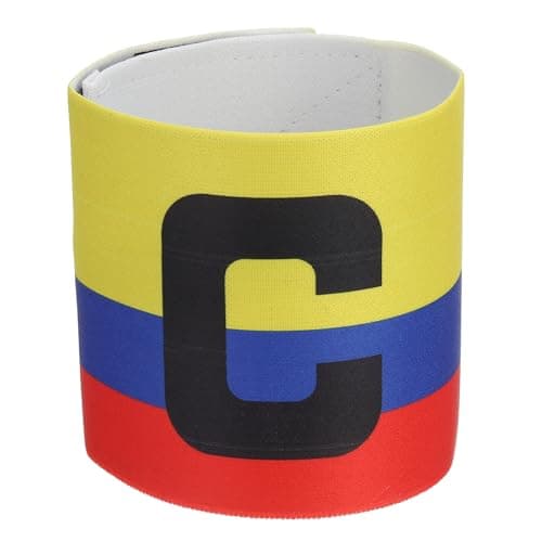 PATIKIL Soccer Captain Armband, Captain Arm Bands for Soccer Elastic Captain C Arm Band Sports Captain Armbands for Youth Adult Football Team Training Red/Blue/Yellow