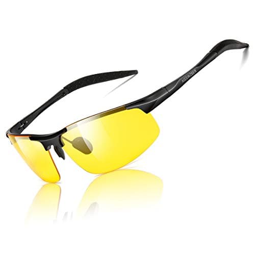 aisswzber Night Vision Glasses Driving Sports Anti-glare HD Polarized For Men 8177