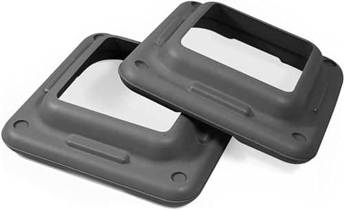 Yes4All Aerobic Exercise Workout Step Platform Health Club Size with 2 Adjustable Risers Included and Extra Risers Options - Grey - Pair