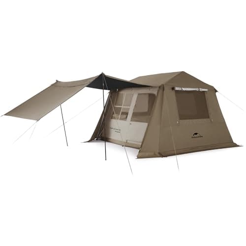 Naturehike Village Instant Tent, 4 Person 8 Person Camping Tent with Full Rainfly, Waterproof Large Cabin Tents for Car Camping