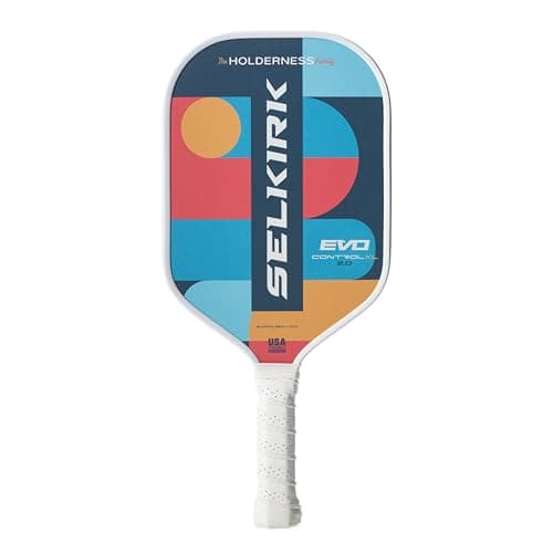 Selkirk Sport SLK Evo 2.0 Control XL Pickleball Paddle | G8 Power Carbon Fiber Pickleball Paddles Face with Spinflex Surface and Rev-Control Polymer Core | Holderness Family