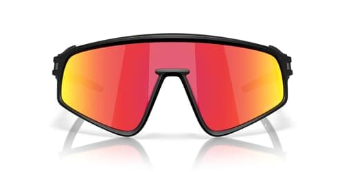 Oakley Sunglasses for Men and Women - OO9404 Latch Panel Sunglasses PRIZM Lenses - Matte Black/PRIZM Ruby - Size 35