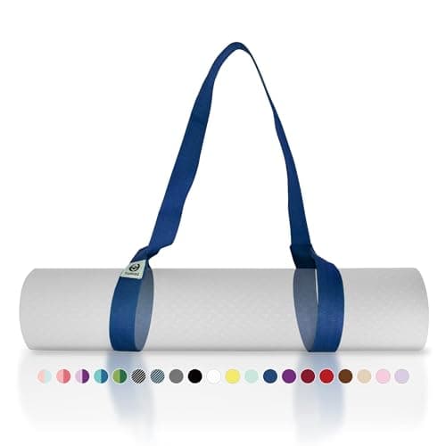 Tumaz Yoga Mat Strap [MAT NOT Included] (2 Sizes) with Extra Thick & Comfy Delicate Texture, Adjustable Yoga Mat Carrier