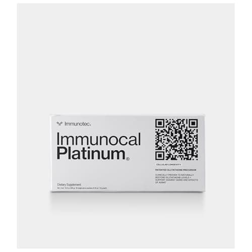 Immunocal Platinum Glutathione Precursor – Advanced Cellular Support with CMP™ & RMF™ – Immune Support, Antioxidant Defense & Healthy Aging – Sugar-Free, Lactose-Free – 30 Servings