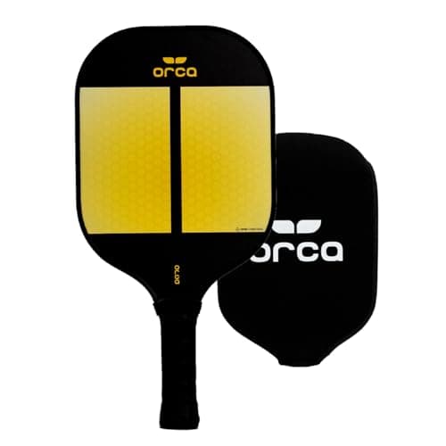 Orca Paddle Co. Amity Pickleball Paddle Set with Neoprene Cover - Lightweight Racket with Honeycomb Core, Anti-Slip Grip, Carbon Fiber Face - Premium Pickle-Ball Equipment and Accessories
