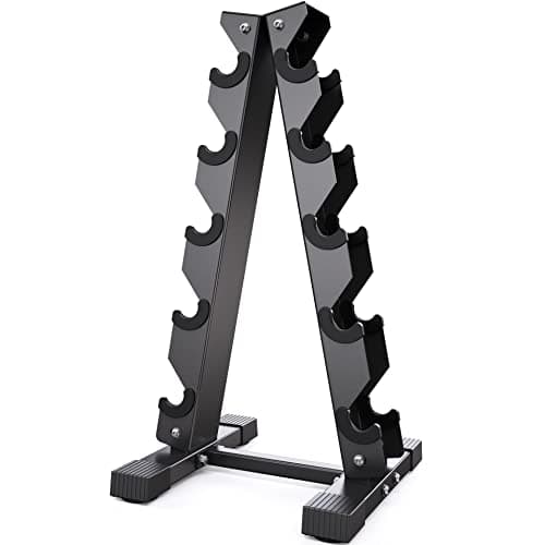AKYEN A-Frame Dumbbell Rack Stand Only, Weight Rack for Dumbbells Compact Home Gym Space Saver, 480/800LBS Weight Capacity