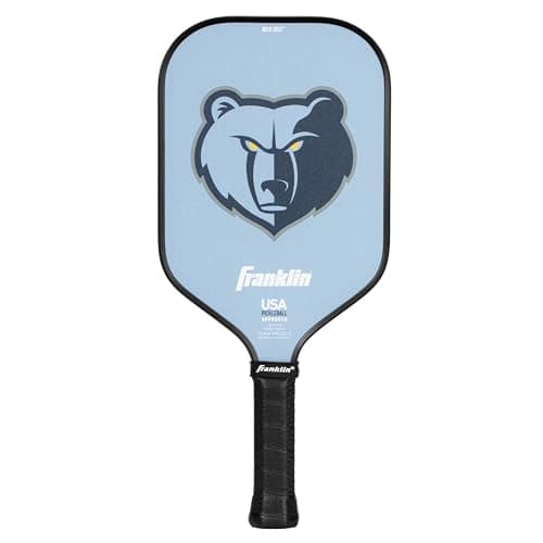 Franklin Sports NBA Memphis Grizzlies Pickleball Paddle - Official NBA Team Rackets - USAP (USAPA) Approved Premium Quality Pickleball Paddles - Authentic Team Logos + Colors