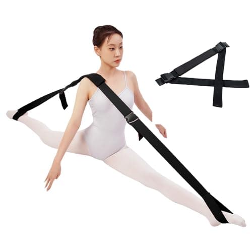 Ballet Stretch Band for Dance, Cheerleading, Pilates Improves Elastic Flexibility and Enhances Daily Stretching，Total Dance，Gymnastics Training Foot Stretch Ballet Soft Opening Bands (Black)