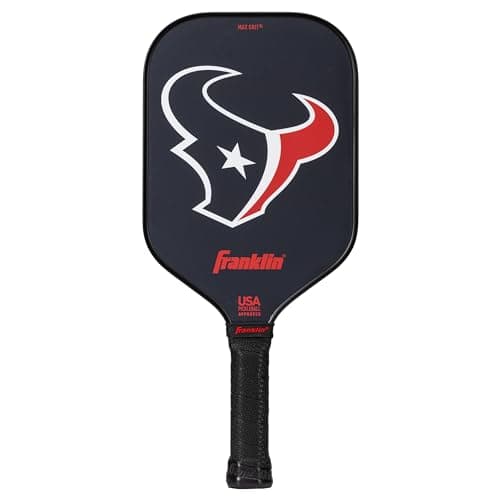 Franklin Sports NFL Houston Texans Pickleball Paddle - Official NFL Team Rackets - USAP (USAPA) Approved Premium Quality Pickleball Paddles - Authentic Team Logos + Colors