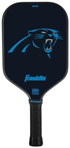 Franklin Sports NFL Carolina Panthers Pickleball Paddle - Official NFL Team Rackets - USAP (USAPA) Approved Premium Quality Pickleball Paddles - Authentic Team Logos + Colors