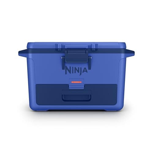 Ninja FrostVault 50qt Hard Cooler with Dry Zone | Integrated Fridge-Temp Dry Storage Drawer | Premium Heavy-Duty Insulated Cooler | Keeps Ice Cold for Days | Luminous Blue | FB151CY