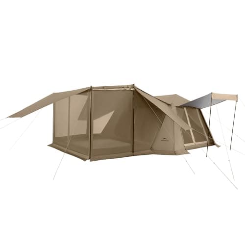 Naturehike Village Instant Tent, 4-8 Person Camping Tent with Full Rainfly, Waterproof Large Cabin Tent for Car Camping