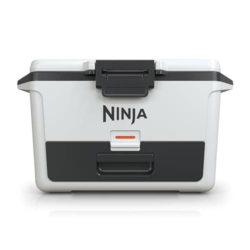 Ninja FB151WH FrostVault 50qt Hard Cooler with Dry Zone, Integrated Fridge-Temp Dry Storage Drawer, Premium Heavy-Duty Insulated Cooler, Keeps Ice for Days, Cloud White