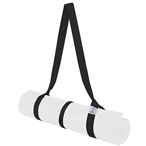 YOGAER Yoga Mat Strap Carrier, Adjustable Thick Straps Sling for Carrying Large Mats, Stretching Band [Mat Not Included]