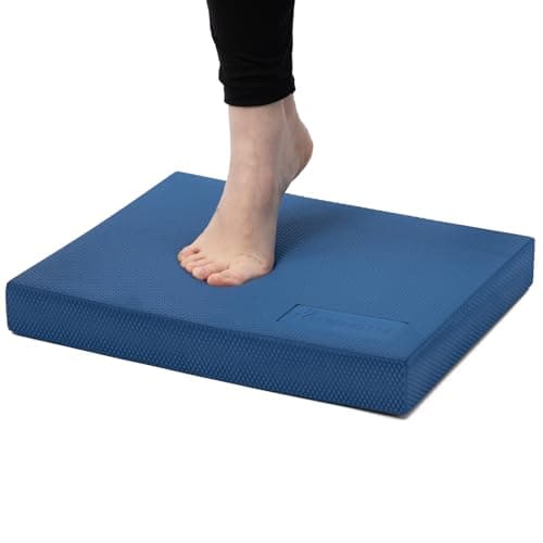 StrongTek Professional Foam Exercise Balance Pad - 15.8" x 13" x 2", High-Density TPE Foam Knee Pad, Non-Slip & Water-Resistant, for Balance Training, Physical Therapy, Yoga, and More (Blue)