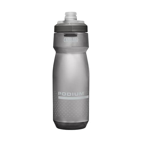 CamelBak Podium Bike Squeeze Water Bottle, High Flow Easy Squeeze Design for Cycling Performance, 24oz, Smoke