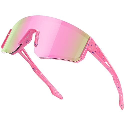 SEKKAF Youth Baseball Sunglasses for Boys Girls Age 6-12 Softball Cycling Sports Sunglasses for Kids Lightweight Frame