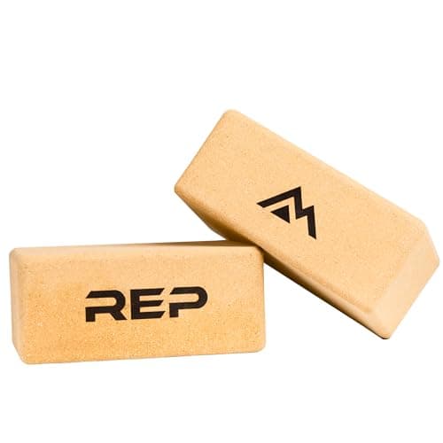 REP Fitness Cork Yoga Block, Eco-Friendly & Non-Slip Yoga Brick | Firm Support for Balance, Poses & Stretching | Durable Cork Block for Home Gym, Pilates, Meditation, Workouts & Physical Therapy