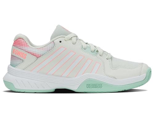 K-Swiss Women's Court Express Pickleball Shoe, Ice/White/Honeydew, 8.5 M
