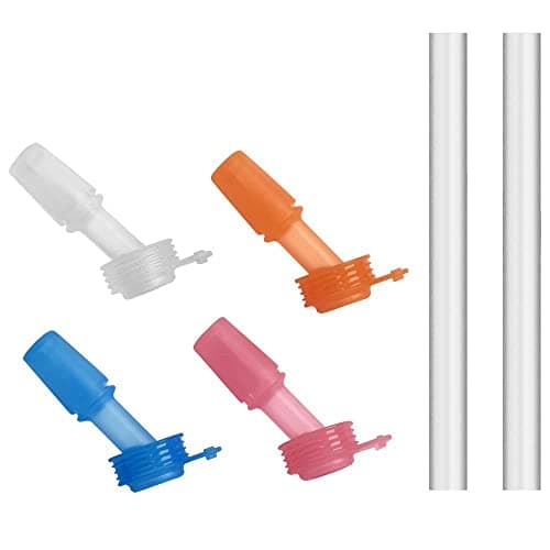 CamelBak Eddy+ Kids Bite Valve & Straw Replacement Set, Leak‑Proof Easy‑Sip Design, 4‑Pack, Multi‑Color