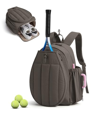 BAGSMART Tennis Gym Bag for Women, 3-in-1 Sports Duffle Sling Backpack