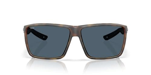 Costa Man Sunglasses Matte Tortoise Frame, Gray Lenses, 64MM