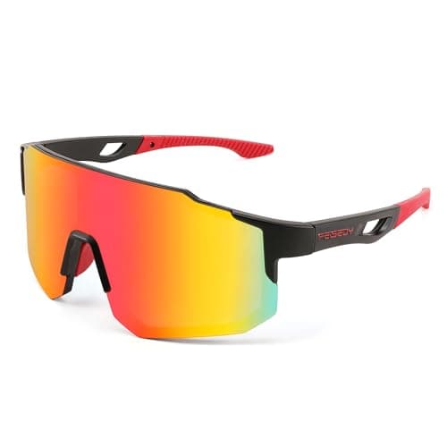 FEISEDY Sports Sunglasses Mens Women Baseball Sunglasses Biking Cycling Sunglasses for Teens UV400 Protection B2388