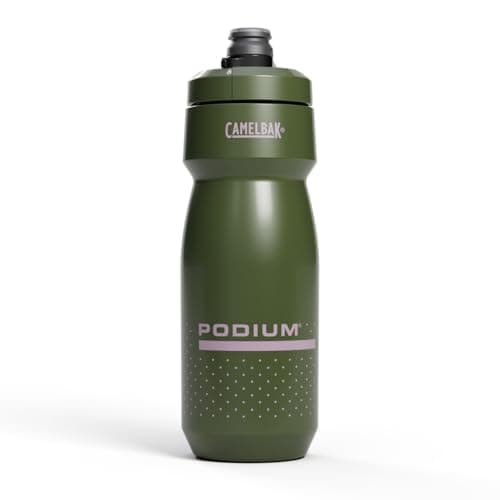 CamelBak Podium Bike Squeeze Water Bottle, High Flow Easy Squeeze Design for Cycling Performance, 24oz, Deep Fern