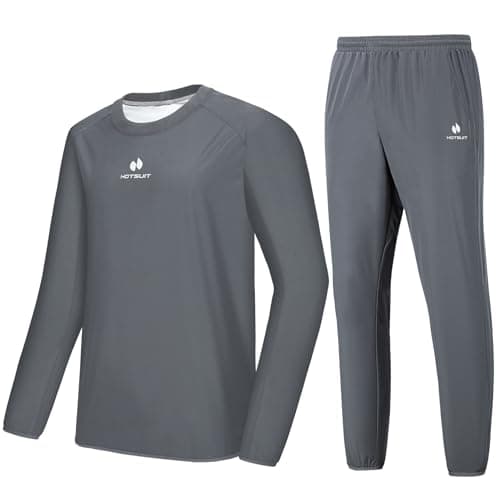 HOTSUIT Sauna Suit Men Anti Rip Sweat Suits Gym Boxing Workout Jackets Pants