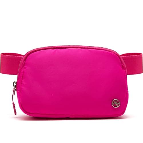 Pander Unisex Belt Bag Fanny Pack for Women with Adjustable Strap, Small Waist Pouch for Workout Running Traveling Hiking. (Sonic Pink)