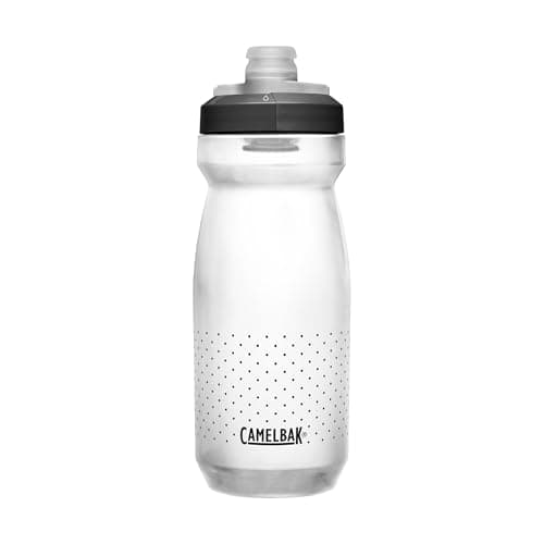 CamelBak Podium Bike Squeeze Water Bottle, High‑Flow Easy‑Squeeze Design for Cycling Performance, 21oz, Carbon