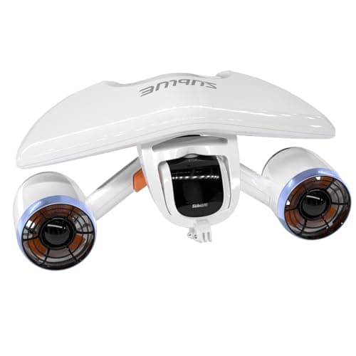 Sublue Mix Underwater Scooter with Action Camera Mount 30 Minutes 40M Waterproof Dual Motors Water Sports Swimming Pool Diving Snorkeling Water Scooter for Kids Adults (Arctic White)