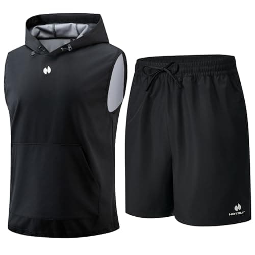 HOTSUIT Sauna Suit Shirt for Men Heat Trapping Sweat Vest Hoodies Pullover Tank Top Pants for Boxing Exercise