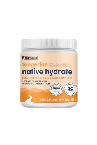 NativePath Hydrate Electrolyte Powder, Tangerine, 30 Servings