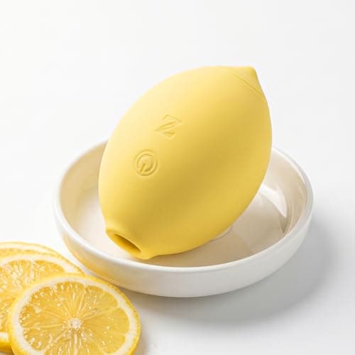 ZZX Lemon Personal Massager for Women, Rechargeable 2-Hour Runtime Massager with 12 Vibration Modes, Magnetic Charging Suction Massager for Muscle Relaxation(Yellow)
