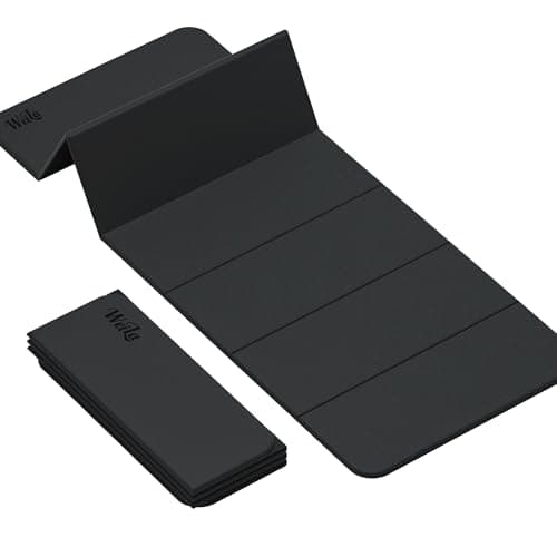 WEILA 1/2 Inch 70"x24" Foldable TPE Yoga Mat, Thick Non Slip Pilates Mat